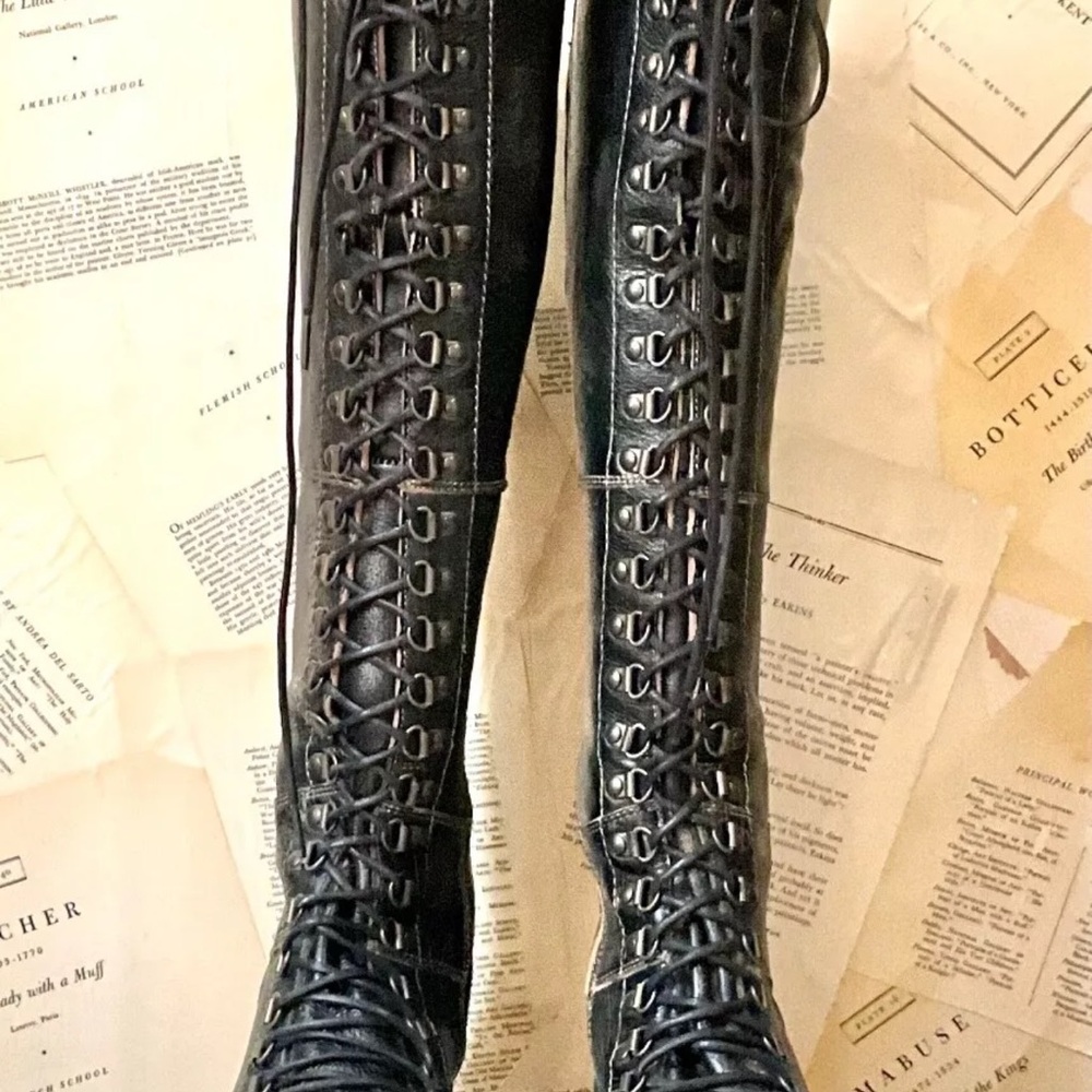 Free People Bed Stu Victory Tall Lace Up Boot Distressed Black Handwash
rugged - Picture 11 of 12